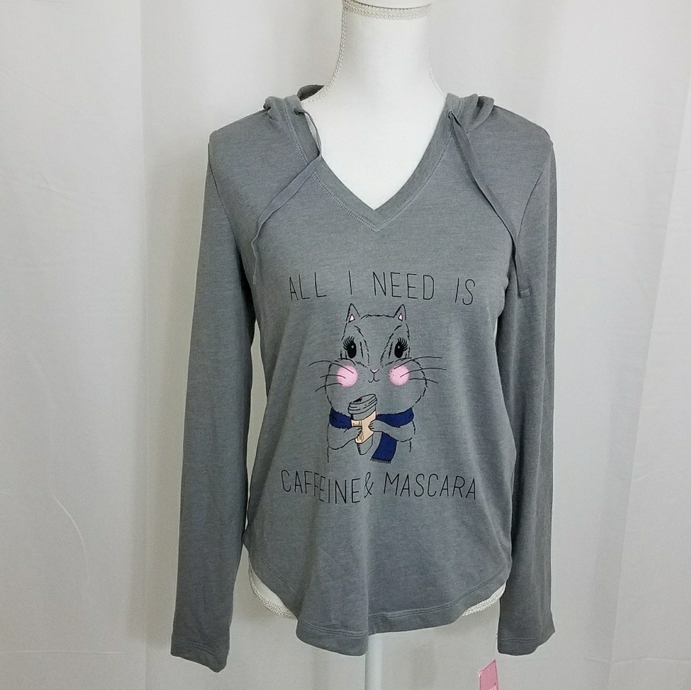 All I Need is Caffeine & Mascara Size S NWT
